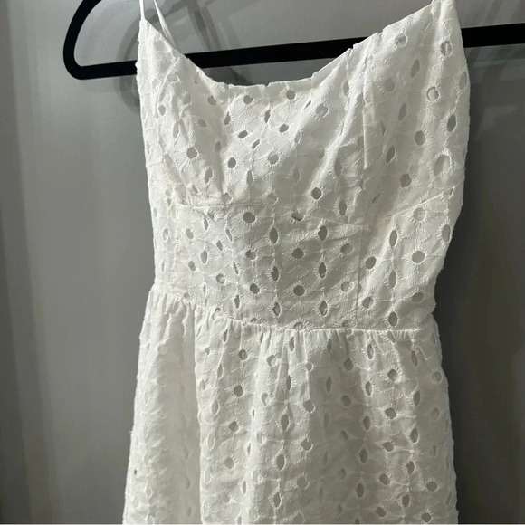 Show Me Your Mumu Out of Town Mini Dress White Eyelet Size Small - Picture 3 of 6